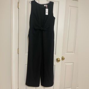 Vineyard Vines Seersucker Tie Waist Sleeveless Jumpsuit